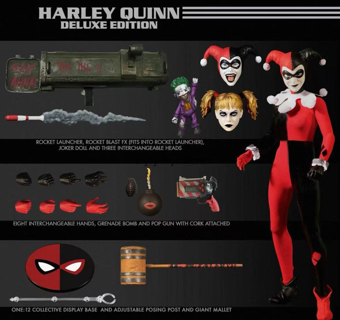 Model Kit Harley Quinn - In Stock MEZCO Arkham Harley Quinn