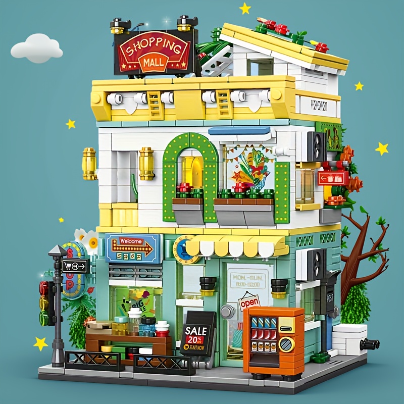 Model Kit Centaur - Town Life Streetscape Supermarket Hotel Building