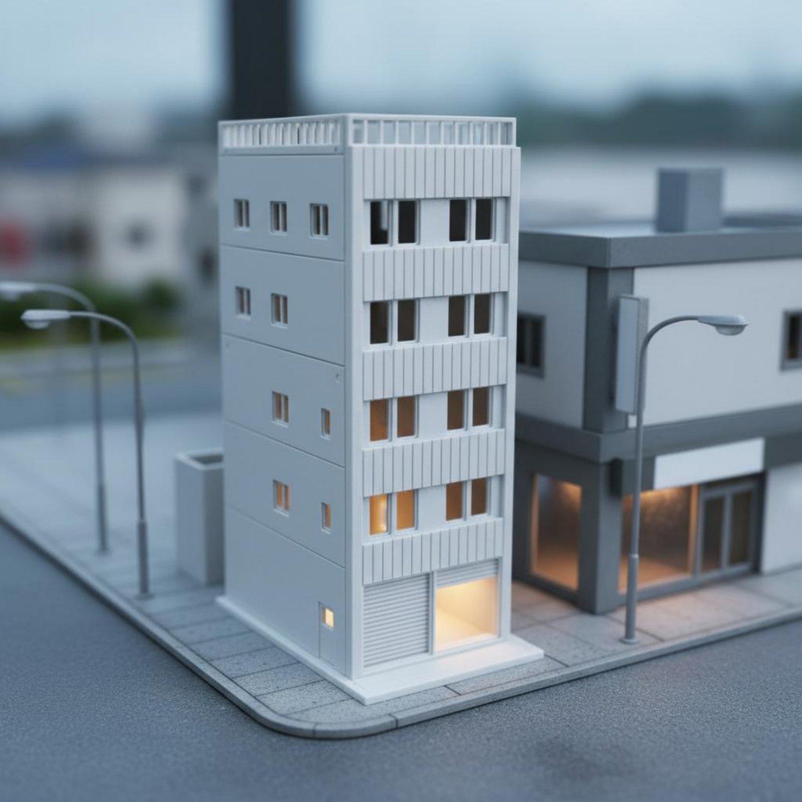 Model Kit Diorama - Building Assembly Miniature Japanese House Model