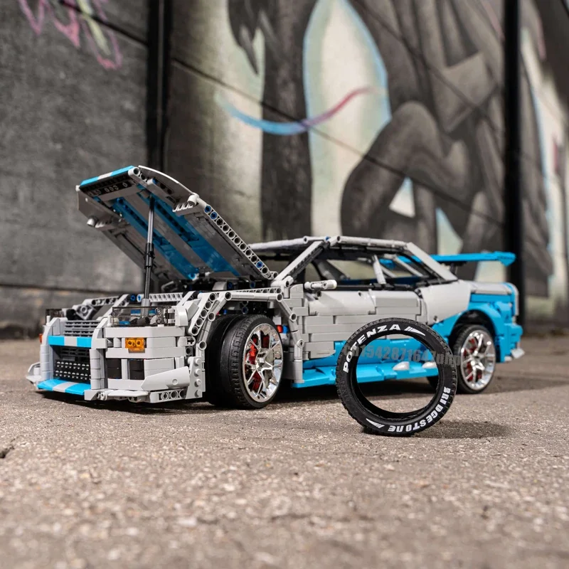 3383PCS supercar model buiding - огляд і ціна Model Kit R34
