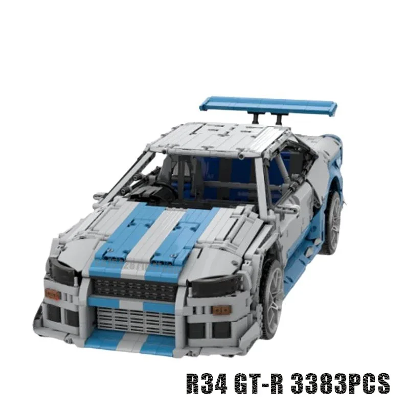 3383PCS supercar model buiding - огляд і ціна Model Kit R34