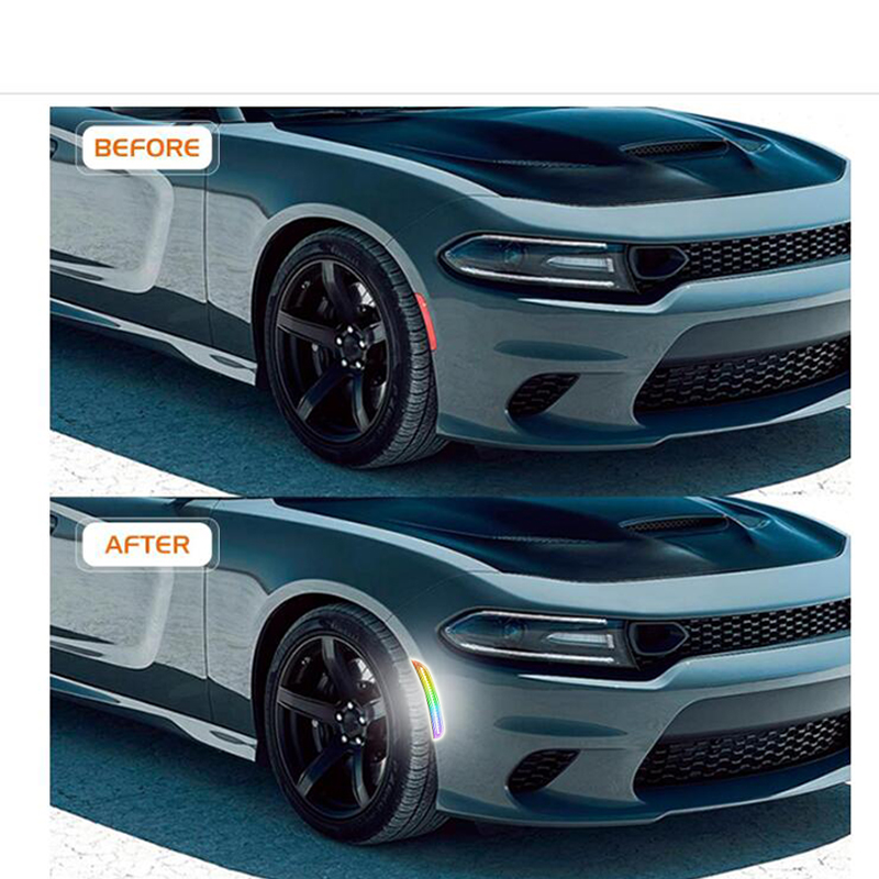 RGB LED Side Marker Lights for - огляд і ціна Model Kit Dodge Charger