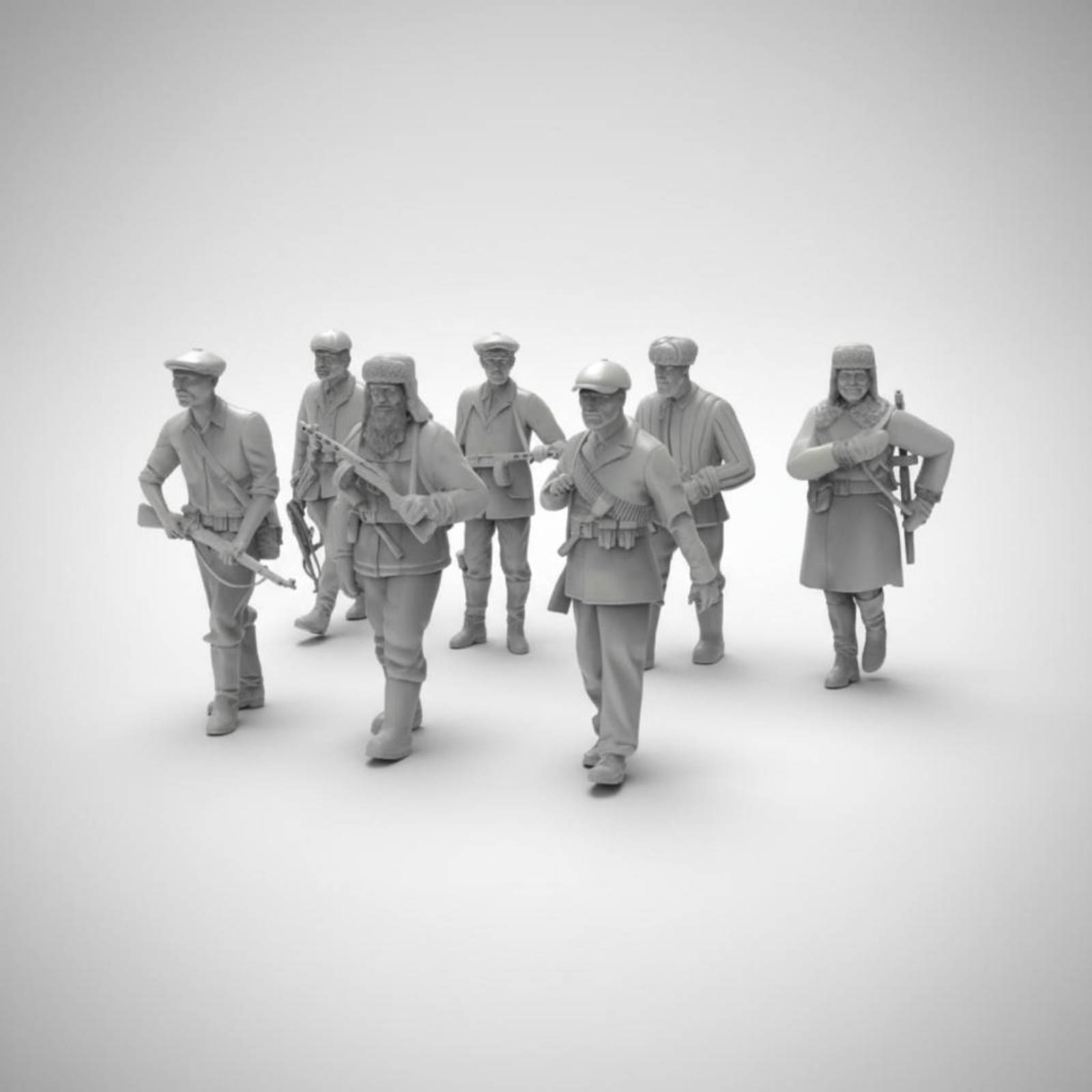 7 Pieces World War II Soldier  - огляд і ціна Model Kit Figure