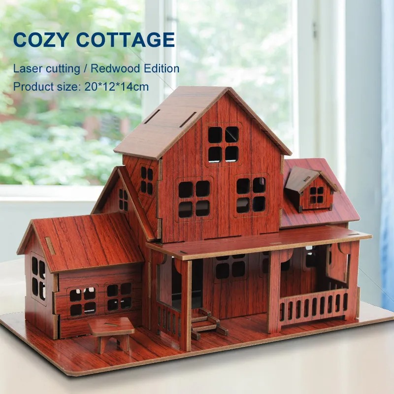 3D Wooden Puzzle Model GamesCo - огляд і ціна Model Kit House