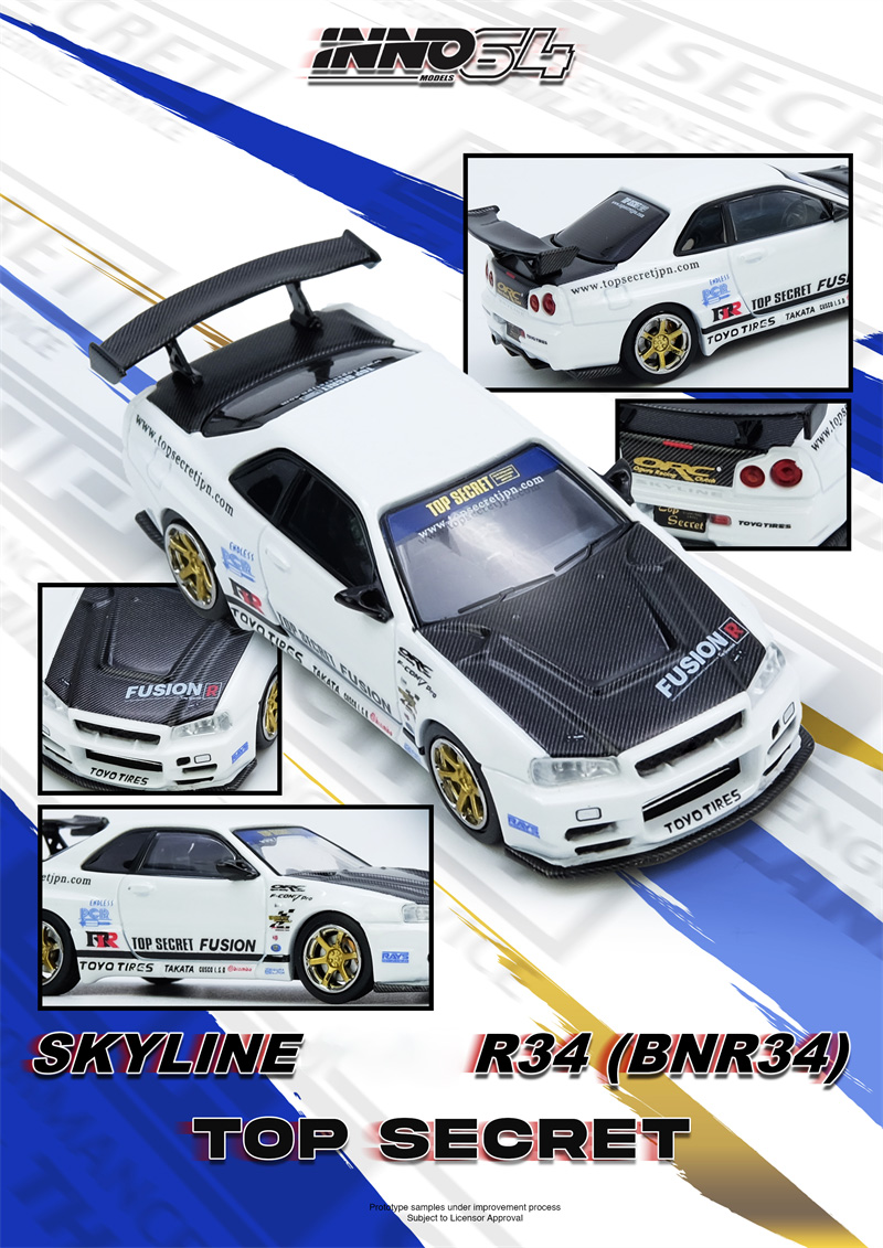 INNO 1:64 R35 WIDEBODY AORUS X - огляд і ціна Model Kit R34