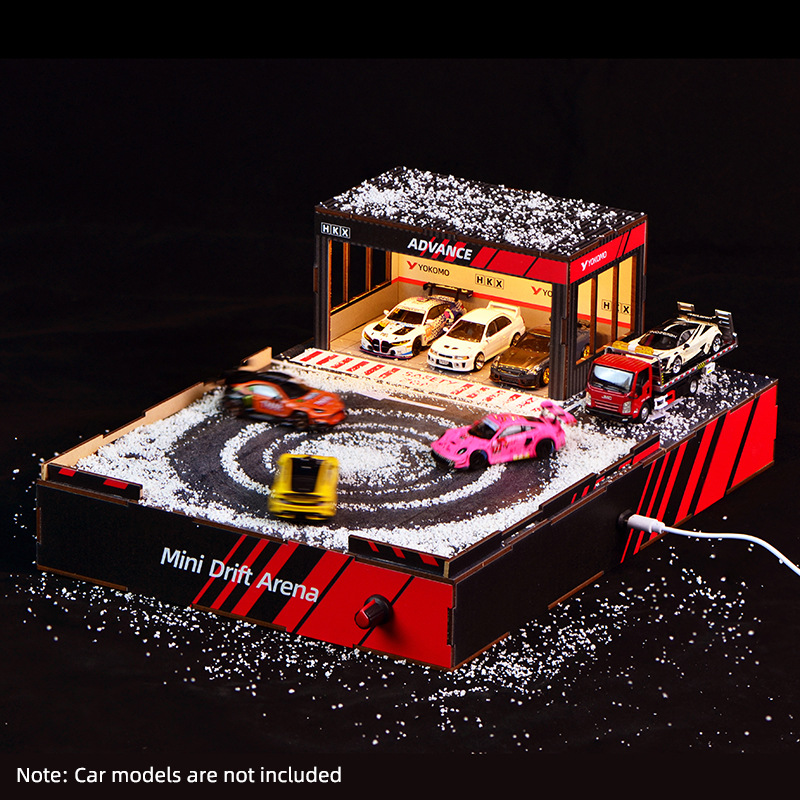 1:64 Scale DIY Drift Track Dio - огляд і ціна Model Kit Diorama