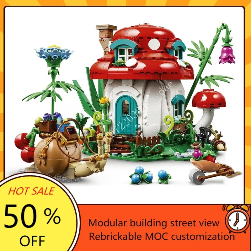 964PCS Mushroom House Modular  - огляд і ціна Model Kit House