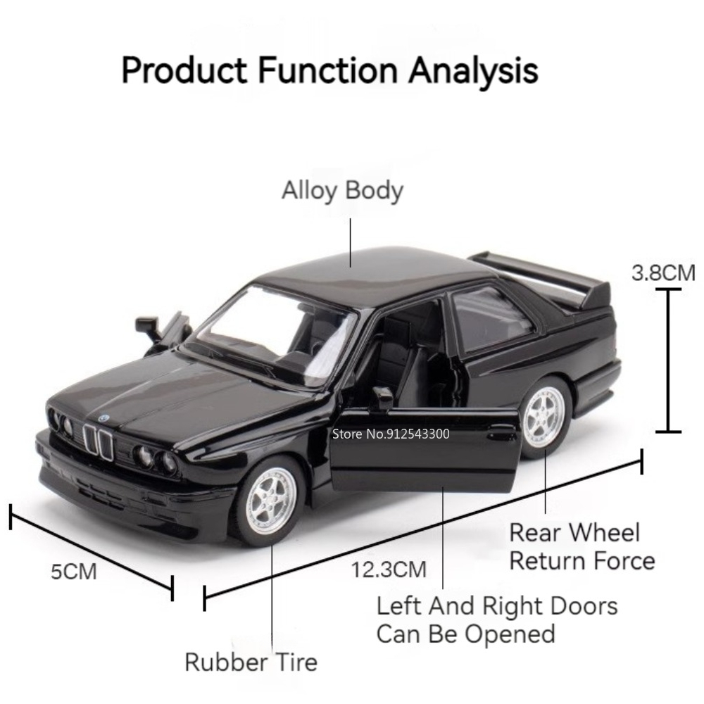 1/36 BMW M3 1987 Alloy Toys Ca - огляд і ціна Model Kit Alfa Romeo