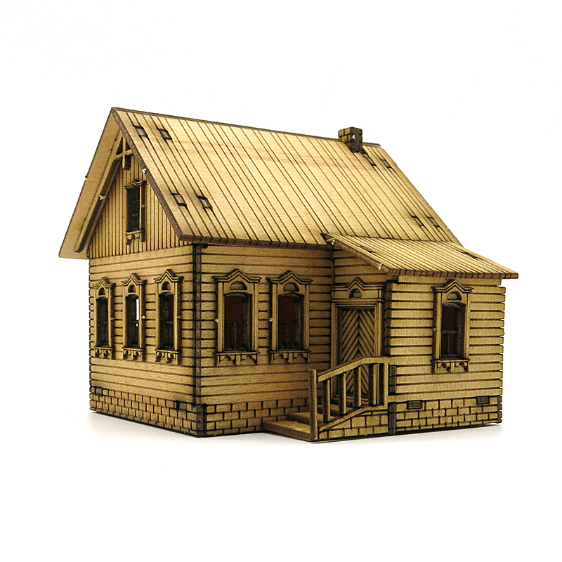 1/72 Wooden Assembly House Eur - огляд і ціна Model Kit House