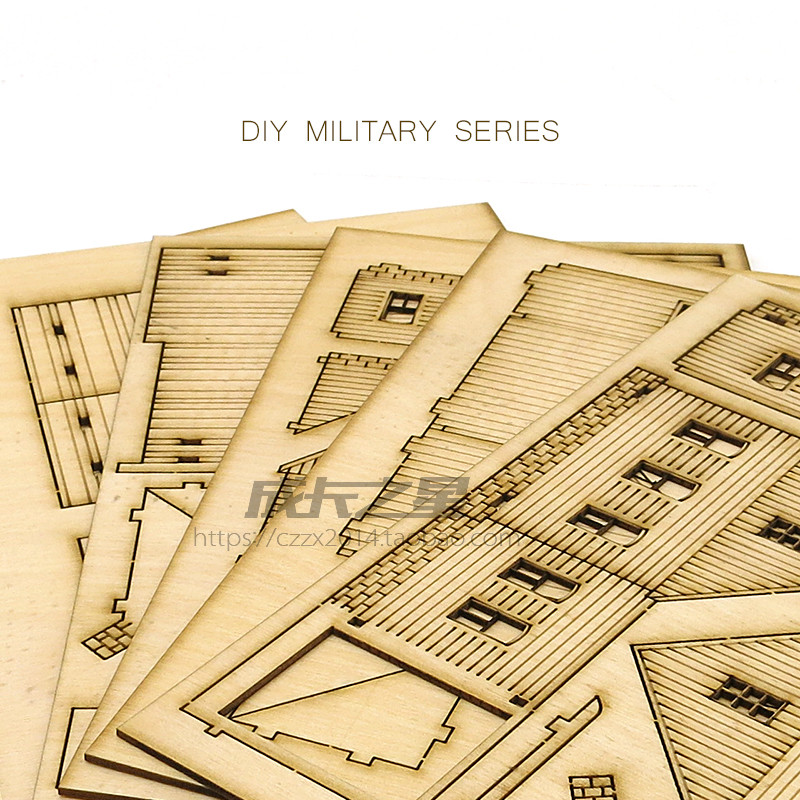 1/72 Wooden Assembly House Eur - огляд і ціна Model Kit House
